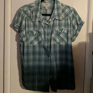 Henna cowgirl ombre shirt